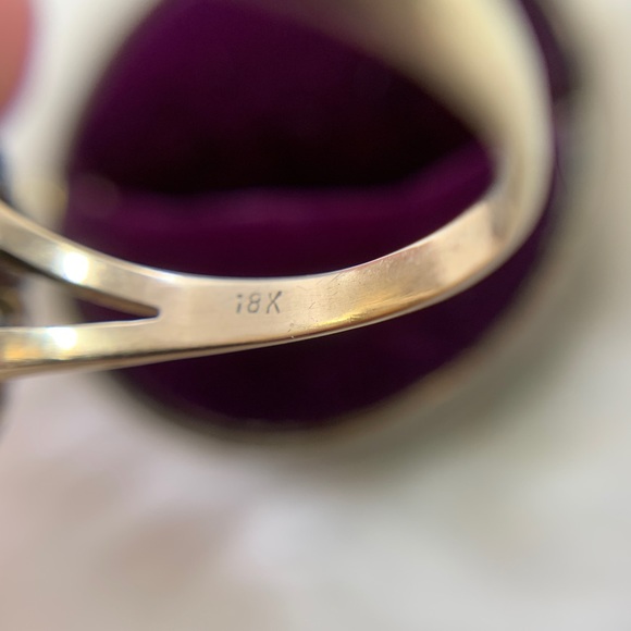 18k Gold Cameo Ring 9-9.25 Man Or God In Helmet - Picture 6 of 11